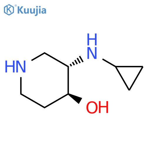 4-Piperidinol, 3-(cyclopropylamino)-, (3S,4S)- structure