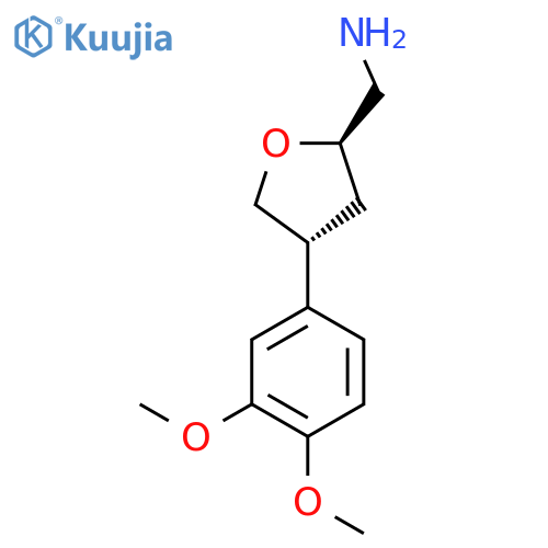 (2R,4R)-4-(3,4-dimethoxyphenyl)oxolan-2-ylmethanamine structure