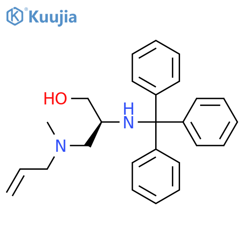 (2S)-3-[Methyl(prop-2-en-1-yl)amino]-2-[(triphenylmethyl)amino]propan-1-ol structure
