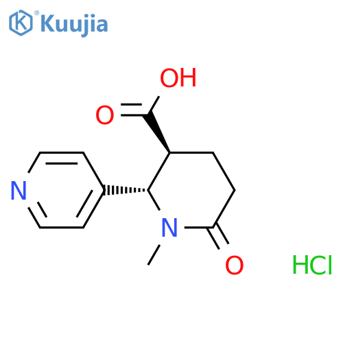 rac-(2R,3R)-1-methyl-6-oxo-2-(pyridin-4-yl)piperidine-3-carboxylic acid hydrochloride, trans structure