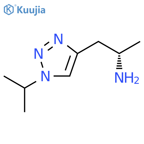 (2S)-1-1-(propan-2-yl)-1H-1,2,3-triazol-4-ylpropan-2-amine structure