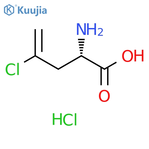 (2S)-2-amino-4-chloropent-4-enoic acid hydrochloride structure