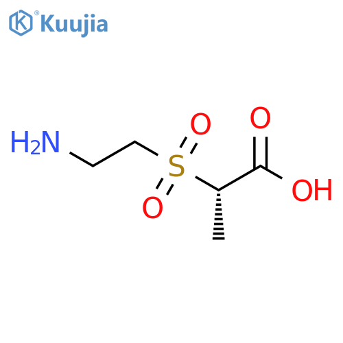 (2S)-2-(2-aminoethanesulfonyl)propanoic acid structure