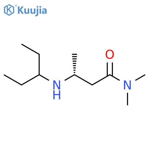 (3R)-N,N-dimethyl-3-(pentan-3-yl)aminobutanamide structure