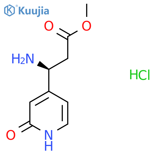methyl (3S)-3-amino-3-(2-hydroxypyridin-4-yl)propanoate hydrochloride structure