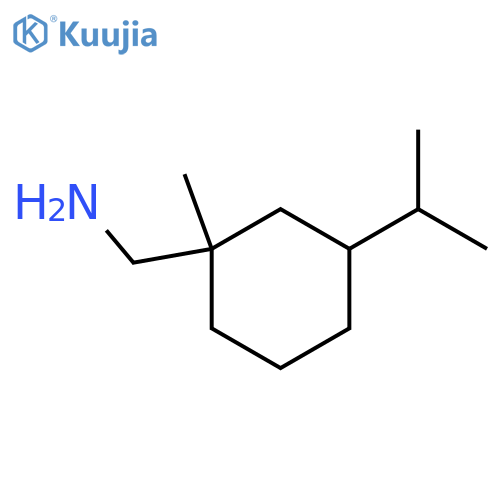 1-methyl-3-(propan-2-yl)cyclohexylmethanamine structure