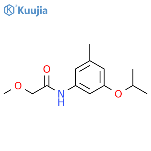 2-methoxy-N-3-methyl-5-(propan-2-yloxy)phenylacetamide structure