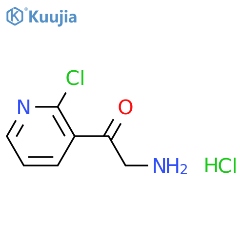 2-amino-1-(2-chloropyridin-3-yl)ethan-1-one hydrochloride structure
