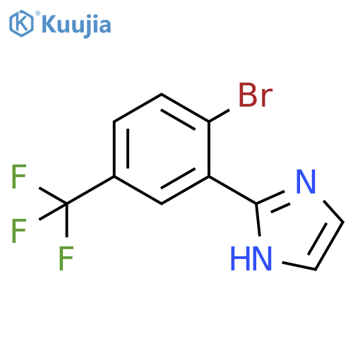2-2-bromo-5-(trifluoromethyl)phenyl-1H-imidazole structure