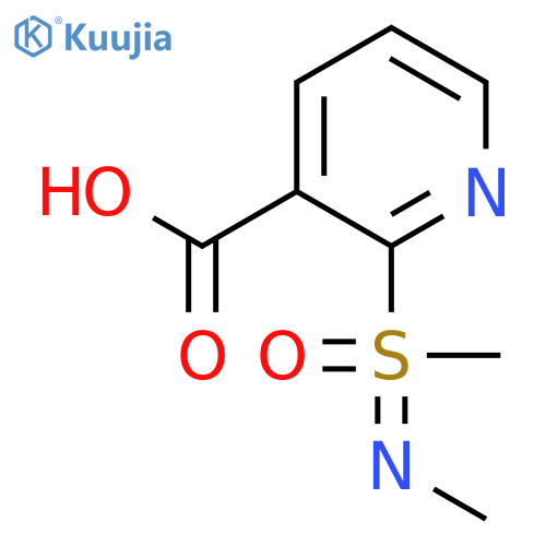 2-[Methyl(methylimino)oxo-lambda6-sulfanyl]pyridine-3-carboxylic acid structure