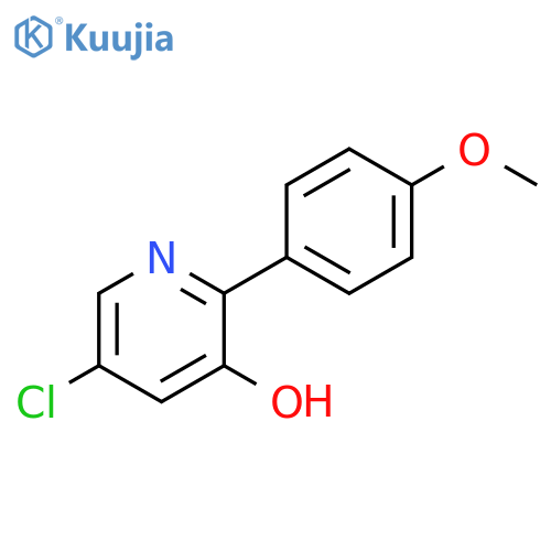 5-chloro-2-(4-methoxyphenyl)pyridin-3-ol structure