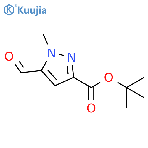 tert-butyl 5-formyl-1-methyl-1H-pyrazole-3-carboxylate structure