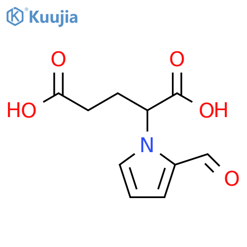 2-(2-formyl-1H-pyrrol-1-yl)pentanedioic acid structure