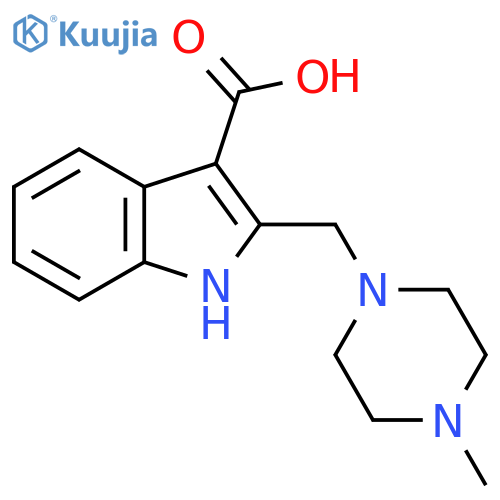 2-(4-methylpiperazin-1-yl)methyl-1H-indole-3-carboxylic acid structure