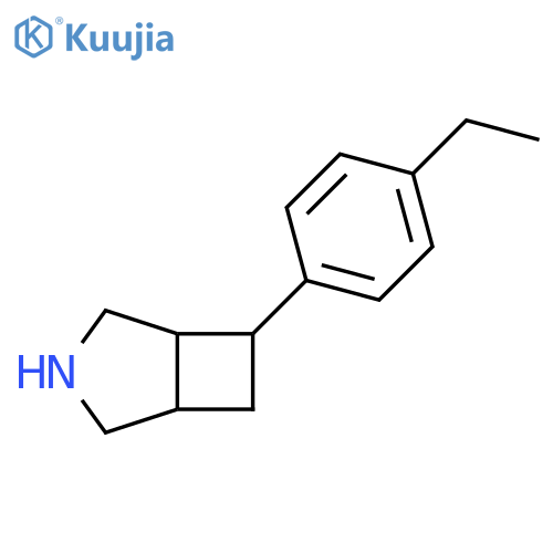 6-(4-ethylphenyl)-3-azabicyclo3.2.0heptane structure