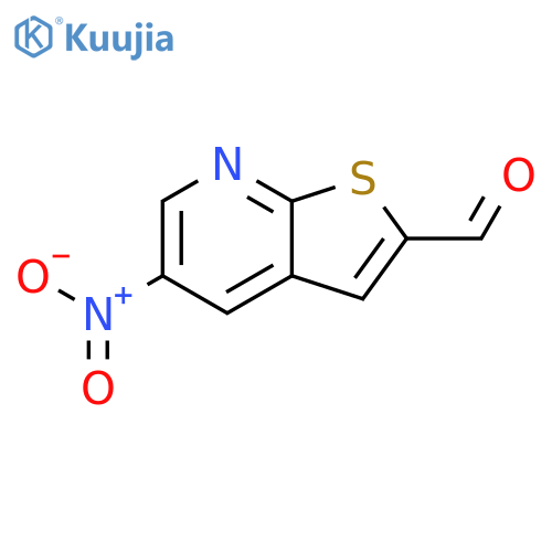 5-nitrothieno2,3-bpyridine-2-carbaldehyde structure