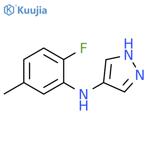1H-Pyrazol-4-amine, N-(2-fluoro-5-methylphenyl)- structure