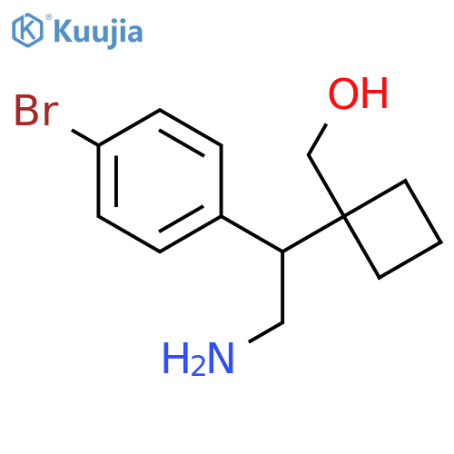 {1-2-amino-1-(4-bromophenyl)ethylcyclobutyl}methanol structure