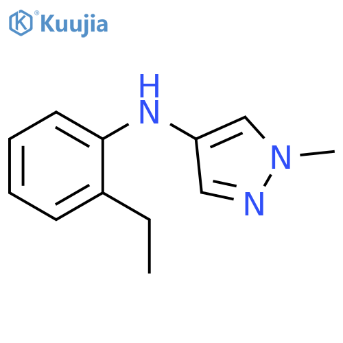 1H-Pyrazol-4-amine, N-(2-ethylphenyl)-1-methyl- structure