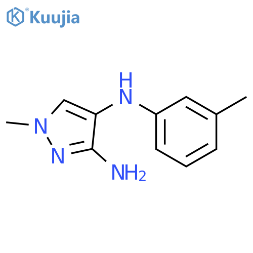 1-methyl-N4-(3-methylphenyl)-1H-pyrazole-3,4-diamine structure