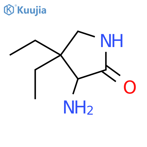 3-amino-4,4-diethylpyrrolidin-2-one structure