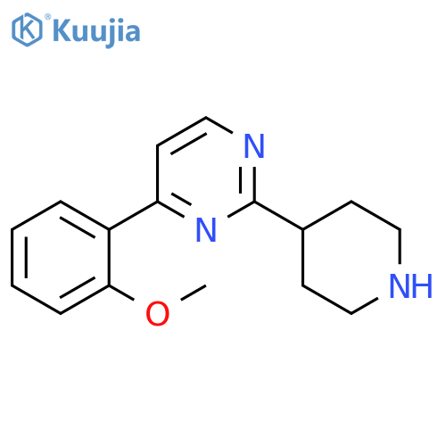 4-(2-methoxyphenyl)-2-(piperidin-4-yl)pyrimidine structure
