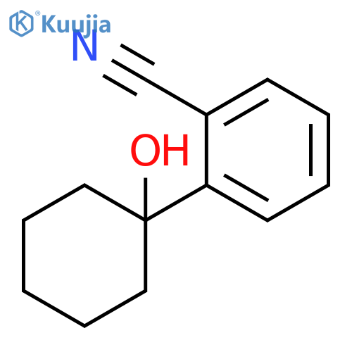 2-(1-hydroxycyclohexyl)benzonitrile structure