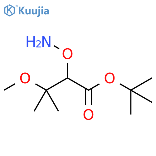 tert-butyl 2-(aminooxy)-3-methoxy-3-methylbutanoate structure