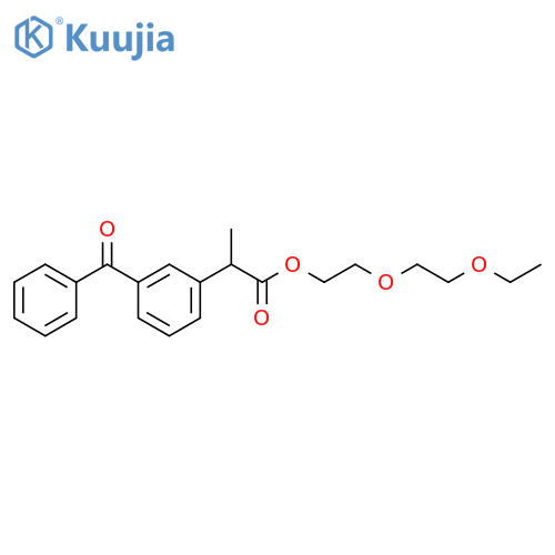 2-(2-ethoxyethoxy)ethyl 2-(3-benzoylphenyl)propanoate structure