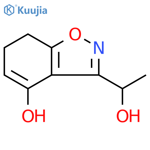 3-(1-hydroxyethyl)-6,7-dihydro-1,2-benzoxazol-4-ol structure