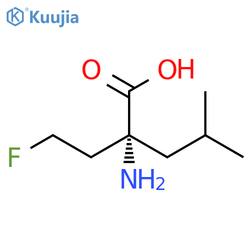 2-amino-2-(2-fluoroethyl)-4-methylpentanoic acid structure