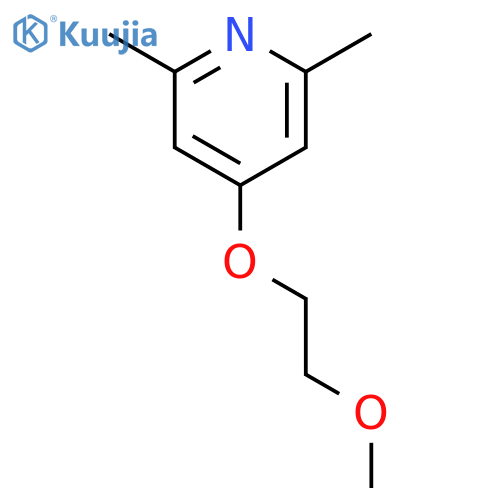 Pyridine, 4-(2-methoxyethoxy)-2,6-dimethyl- structure