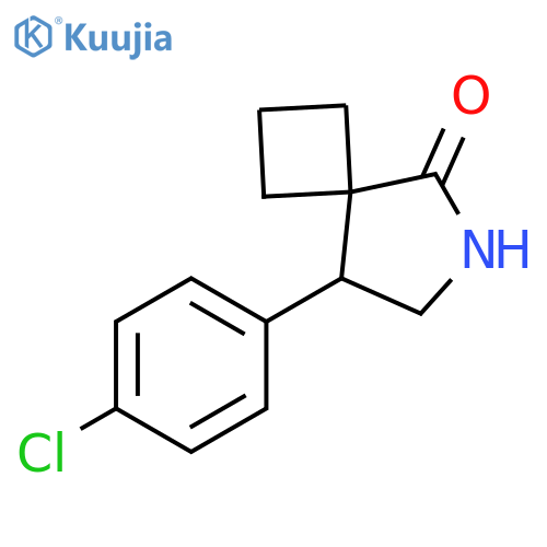 8-(4-chlorophenyl)-6-azaspiro3.4octan-5-one structure
