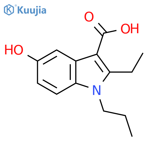 2-ethyl-5-hydroxy-1-propyl-1H-indole-3-carboxylic acid structure