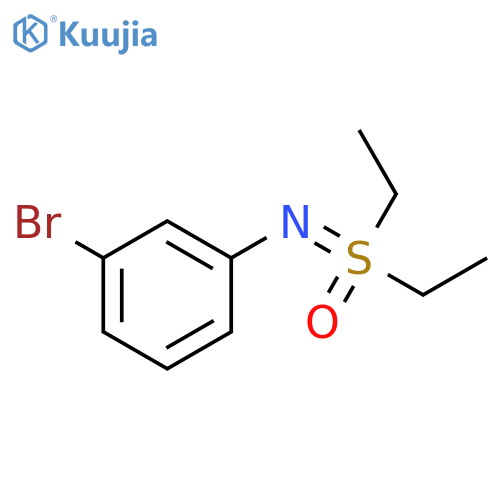 Benzenamine, 3-bromo-N-(diethyloxido-λ4-sulfanylidene)- structure