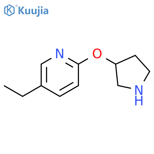 5-ethyl-2-(pyrrolidin-3-yloxy)pyridine structure