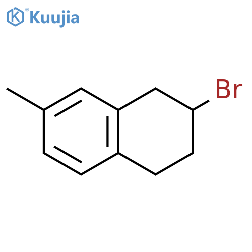 2-bromo-7-methyl-1,2,3,4-tetrahydronaphthalene structure