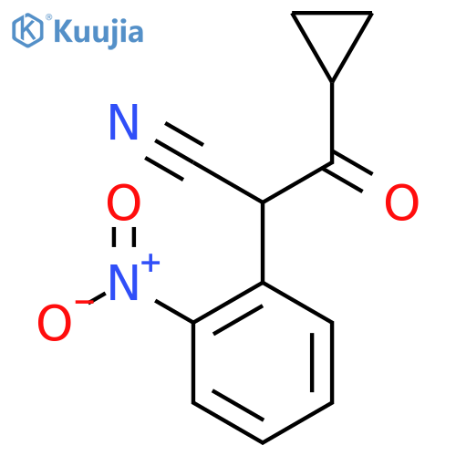 3-Cyclopropyl-2-(2-nitrophenyl)-3-oxopropanenitrile structure