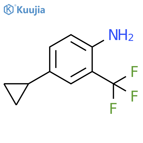 4-cyclopropyl-2-(trifluoromethyl)aniline structure