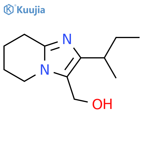 2-(butan-2-yl)-5H,6H,7H,8H-imidazo1,2-apyridin-3-ylmethanol structure