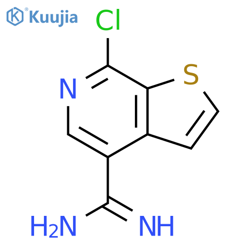 7-chlorothieno2,3-cpyridine-4-carboximidamide structure