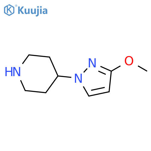 4-(3-methoxy-1H-pyrazol-1-yl)piperidine structure