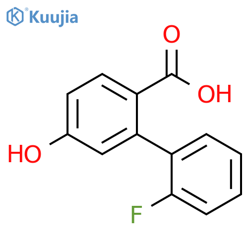 2-(2-fluorophenyl)-4-hydroxybenzoic acid structure