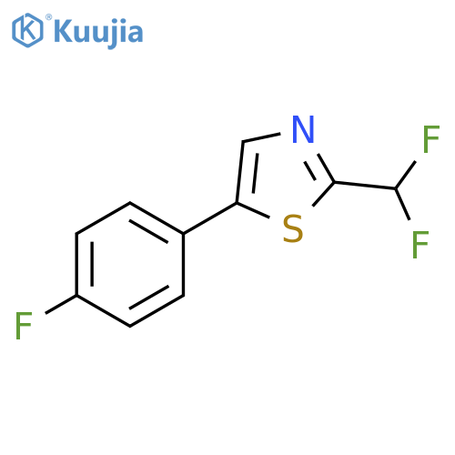 2-(difluoromethyl)-5-(4-fluorophenyl)-1,3-thiazole structure