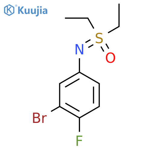 (3-bromo-4-fluorophenyl)iminodiethyl-lambda6-sulfanone structure