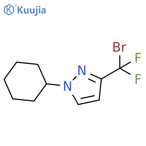 3-(bromodifluoromethyl)-1-cyclohexyl-1H-pyrazole structure
