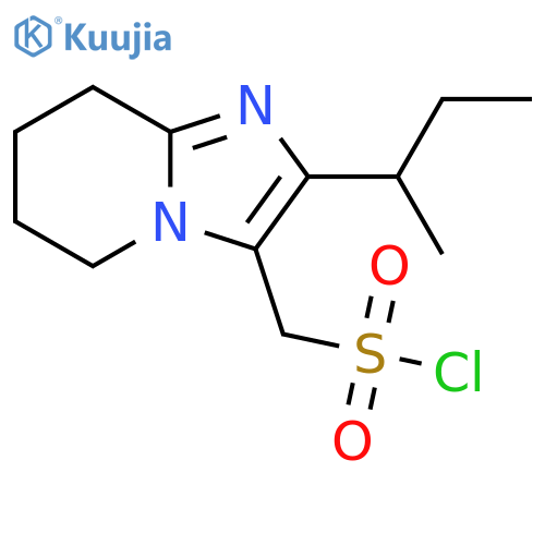 2-(butan-2-yl)-5H,6H,7H,8H-imidazo1,2-apyridin-3-ylmethanesulfonyl chloride structure