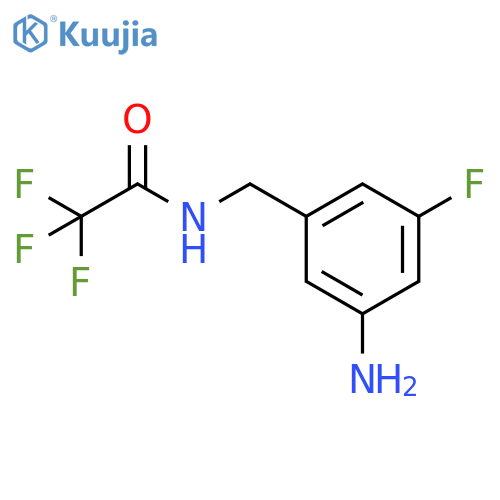 N-(3-Amino-5-fluorophenyl)methyl-2,2,2-trifluoroacetamide structure