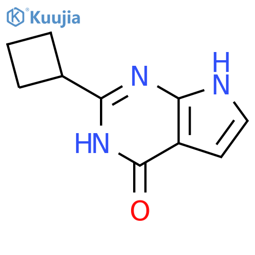 2-cyclobutyl-3H,4H,7H-pyrrolo2,3-dpyrimidin-4-one structure