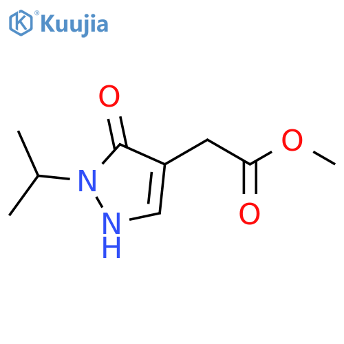 methyl 2-3-oxo-2-(propan-2-yl)-2,3-dihydro-1H-pyrazol-4-ylacetate structure